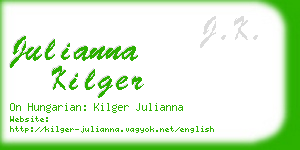 julianna kilger business card